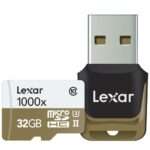 بطاقة Lexar Professional microSDXC UHS-II/U3 سعة 32 جيجابايت بسرعة قراءة تصل إلى 150 ميجابايت/ثانية