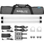 طقم إضاءة NANLITE RGB مكون من مصباحين 15XR II (77 سم)