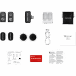 نظام ميكروفون لاسلكي ثنائي من Hollyland LARK A1 Mini Duo مع موصل USB-C للأجهزة المحمولة (رمادي فضائي، 2.4 جيجاهرتز) - الصورة 3