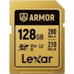 بطاقة ذاكرة Lexar ARMOR GOLD UHS-II SDXC سعة 128 جيغابايت