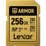 بطاقة ذاكرة Lexar ARMOR GOLD UHS-II SDXC سعة 256 جيغابايت